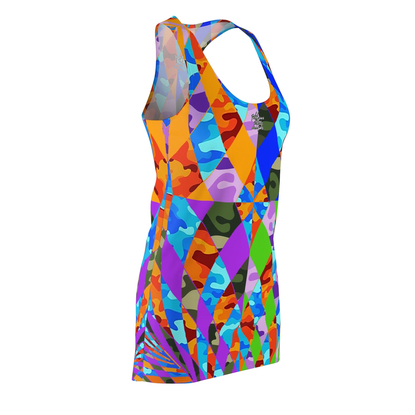 UNO ABSTRACTS Women's Cut & Sew Racerback Dress (AOP)