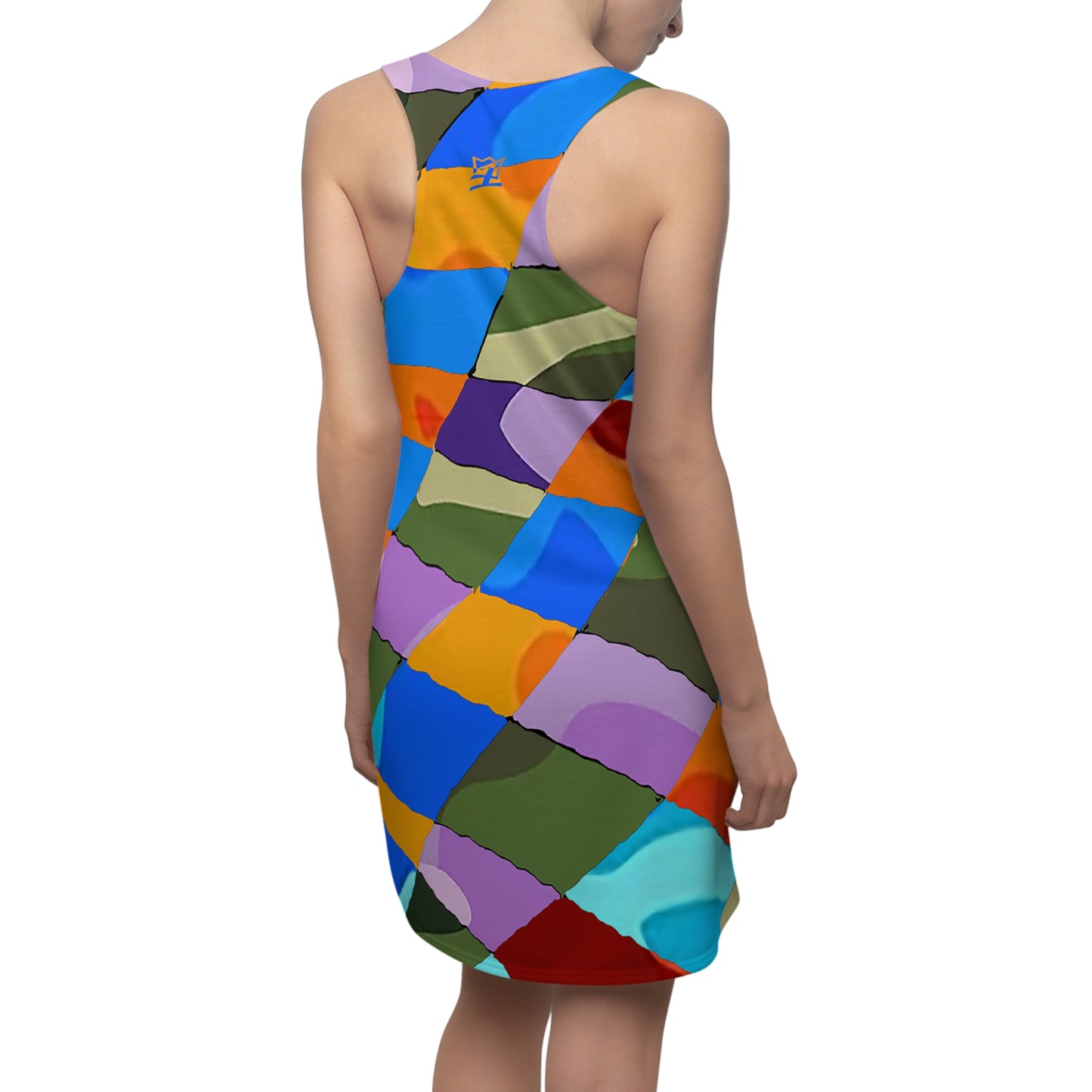 UNO ABSTRACTS Women's Cut & Sew Racerback Dress (AOP)
