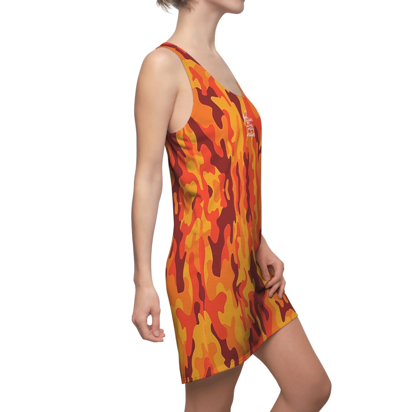 UNO ALL PRAISES Women's Cut & Sew Racerback Dress Camo Collection