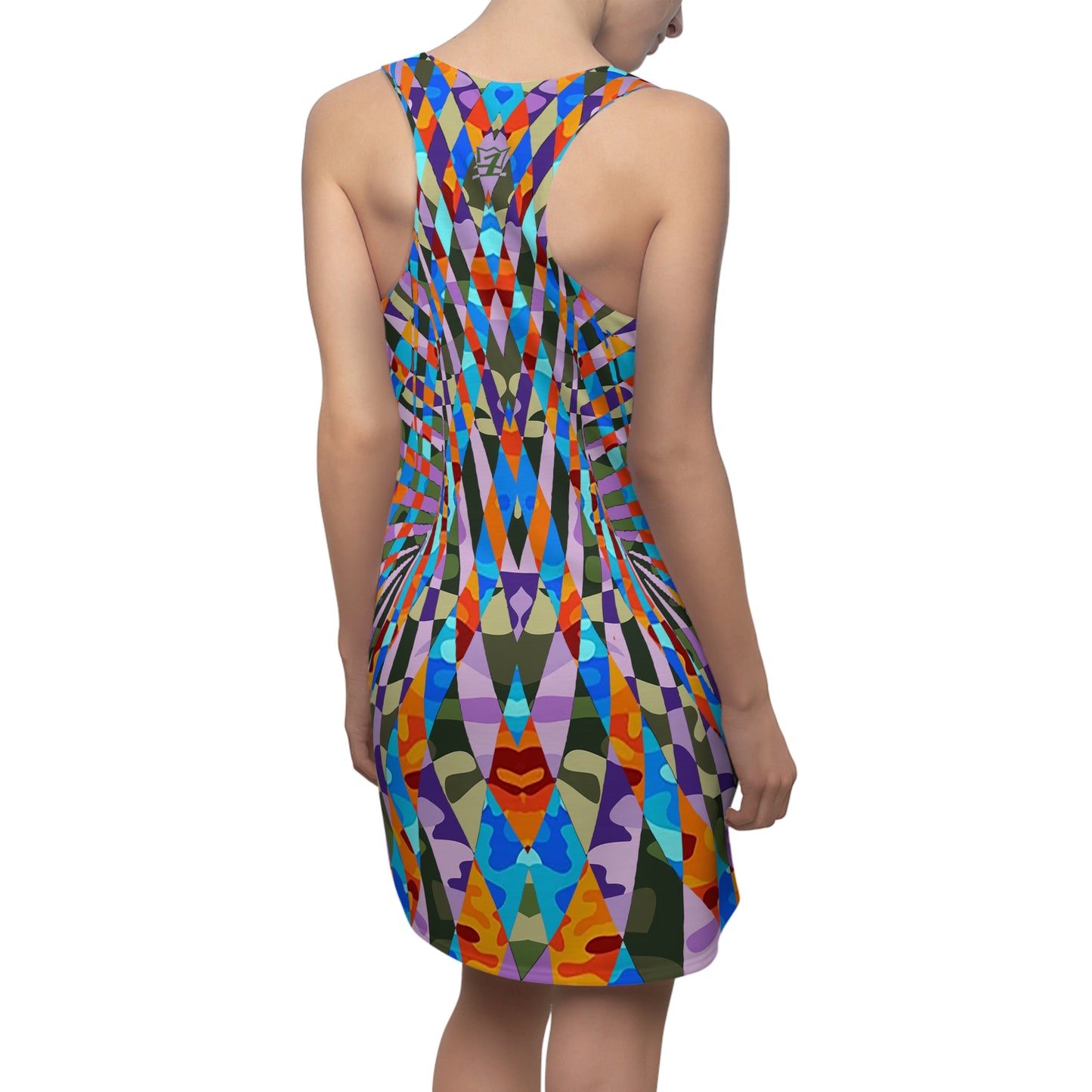 UNO ABSTRACTS Women's Cut & Sew Racerback Dress (AOP)