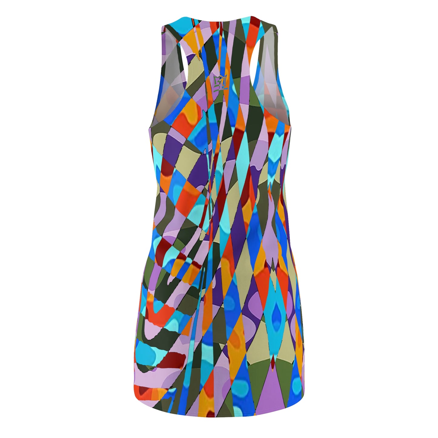 UNO ABSTRACTS Women's Cut & Sew Racerback Dress (AOP)