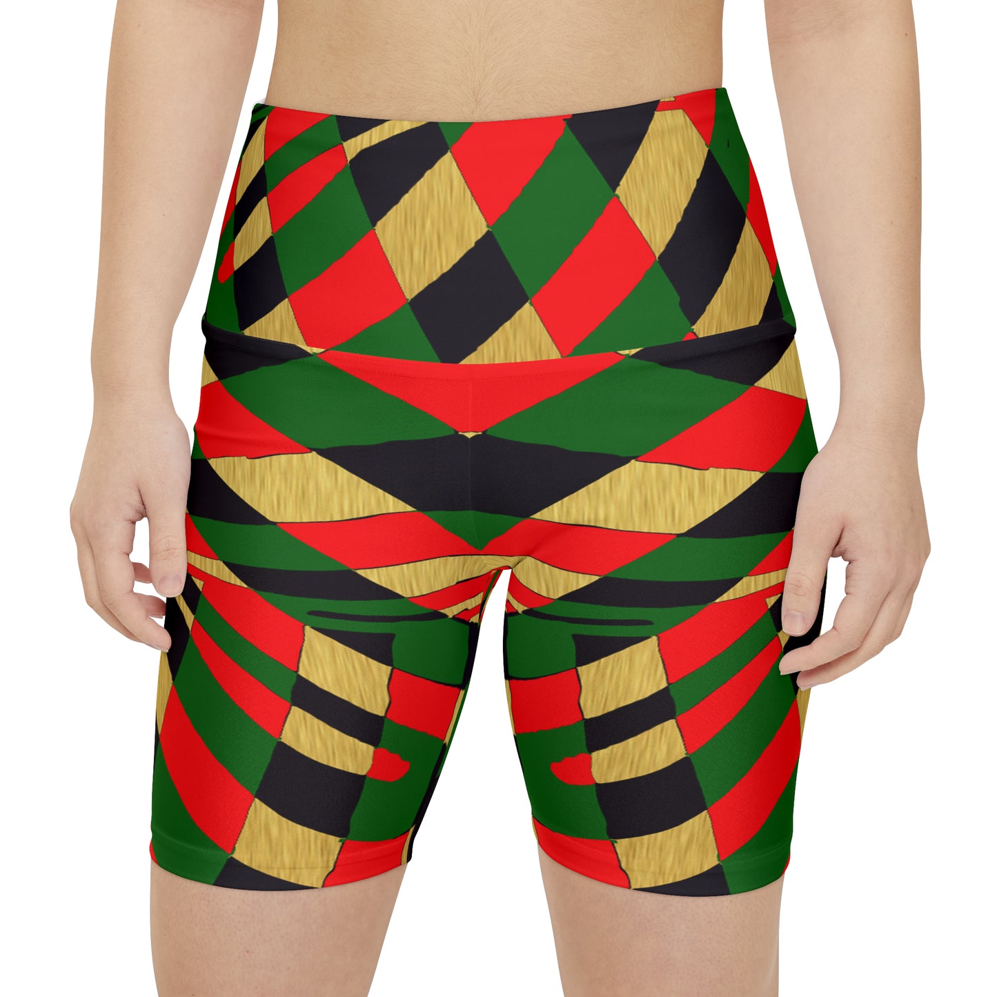 UNO ABSTRACTS Women's Workout Shorts (AOP)