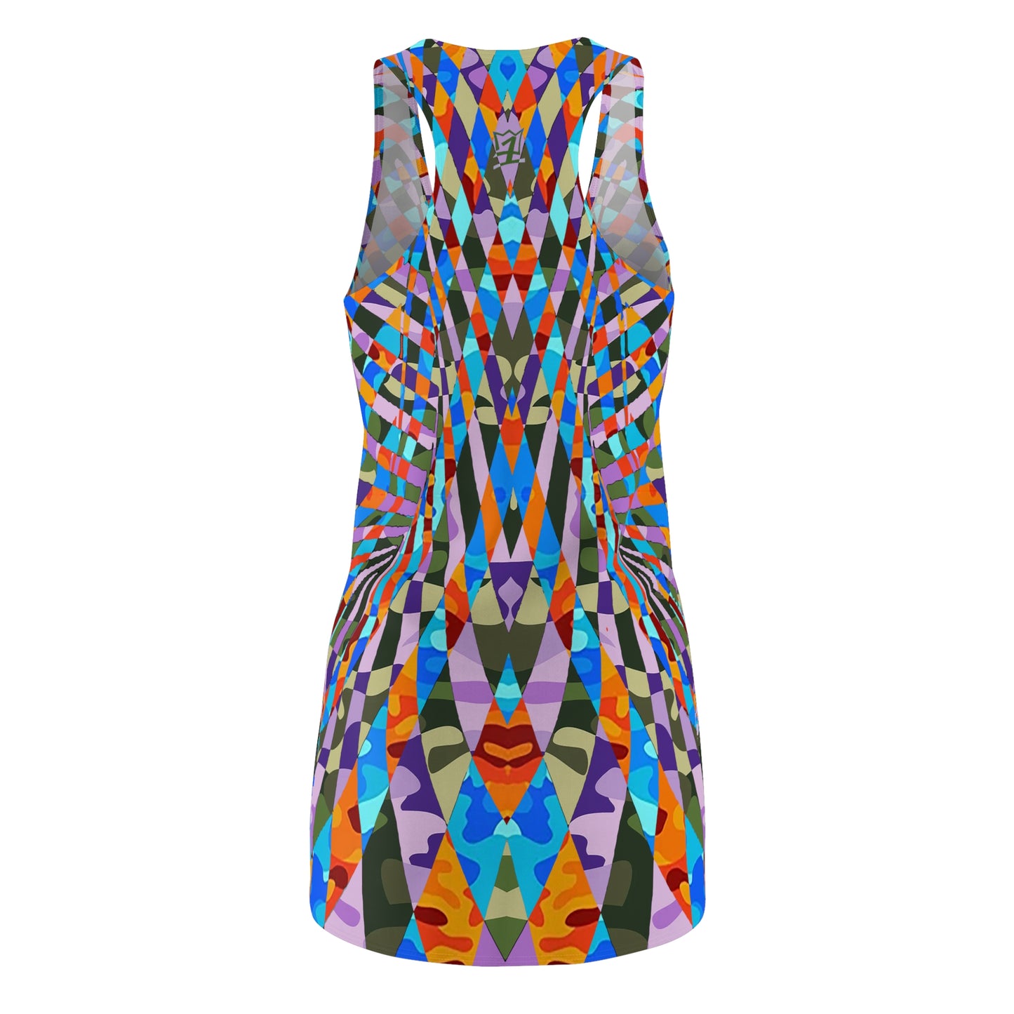 UNO ABSTRACTS Women's Cut & Sew Racerback Dress (AOP)