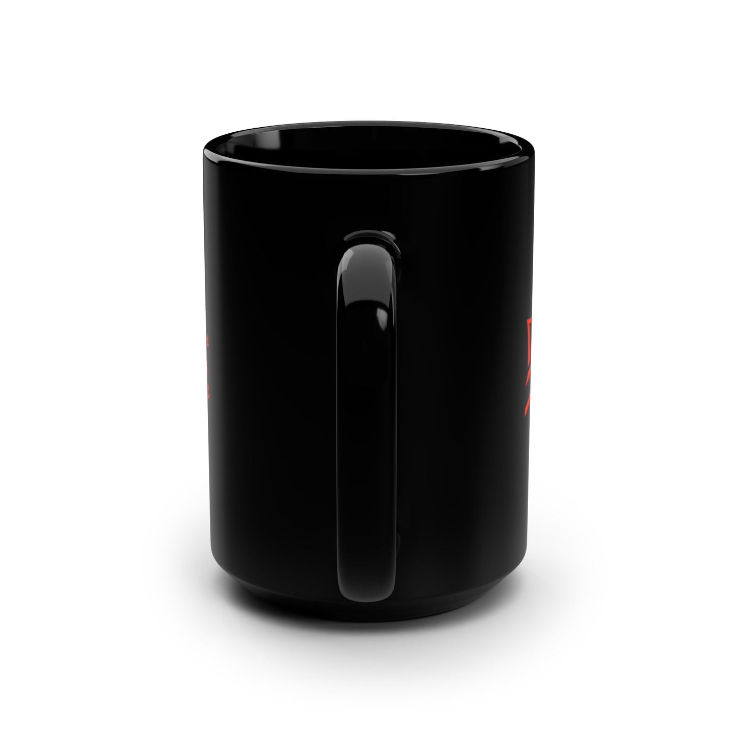 UNOBTCPOWERFLOWER Black Mug, 15oz