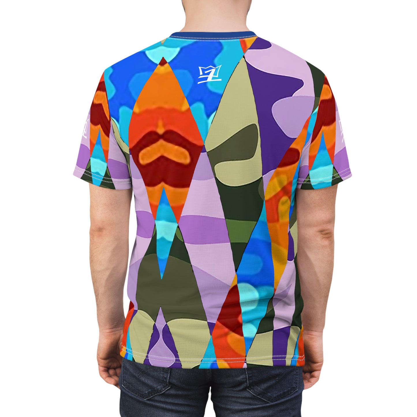 UNO ABSTRACTS Unisex Cut & Sew Tee (AOP)