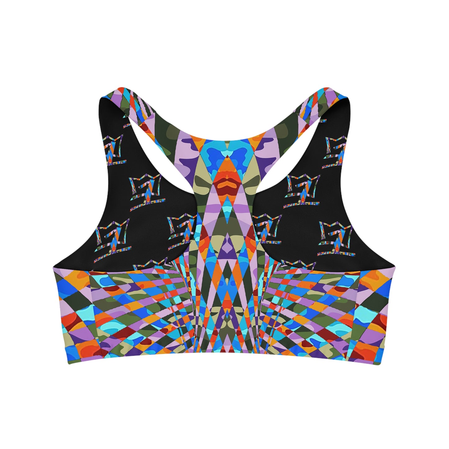 UNO ABSTRACTS Seamless Sports Bra (AOP)