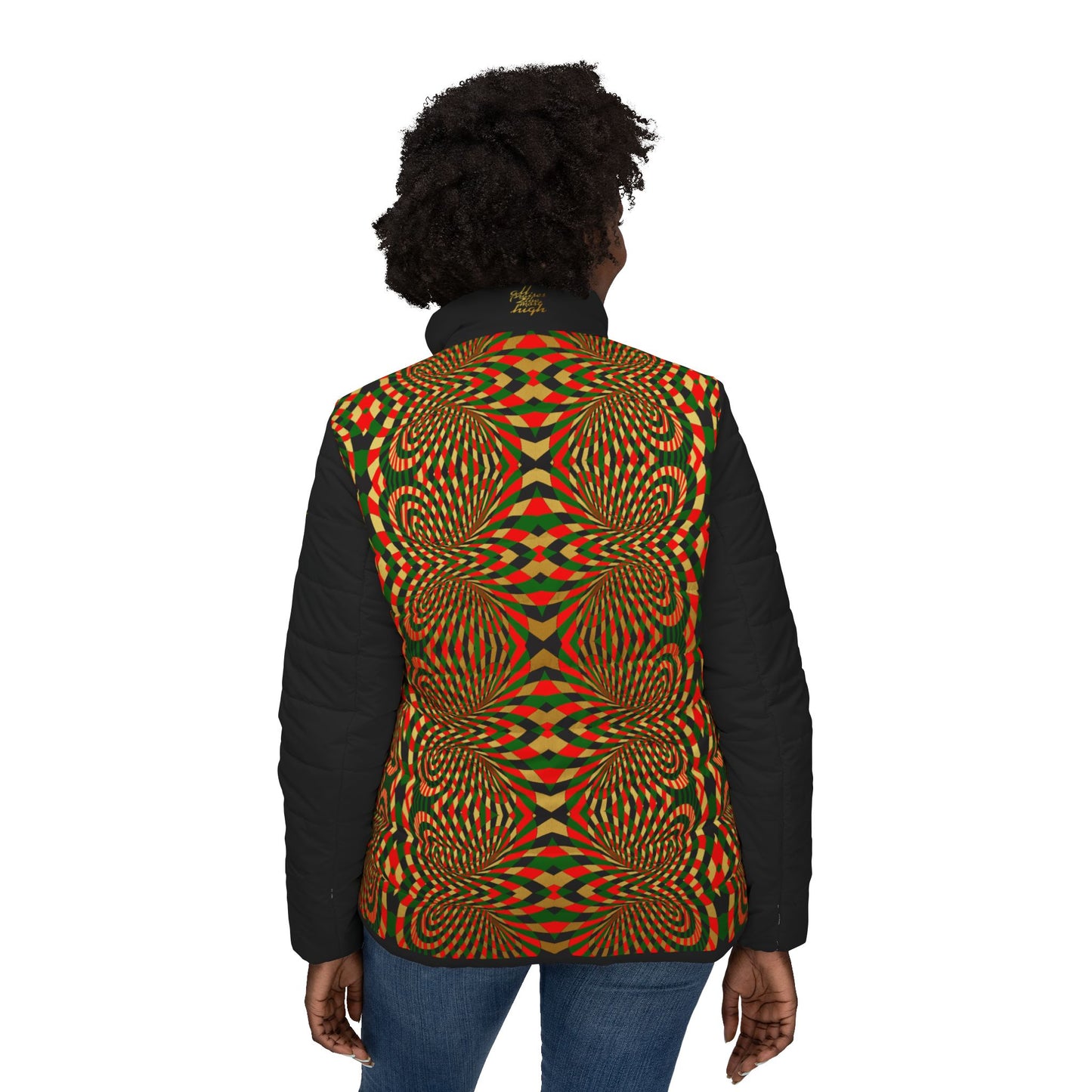 UNO ORGANIC Women’s Puffer Jacket (AOP)