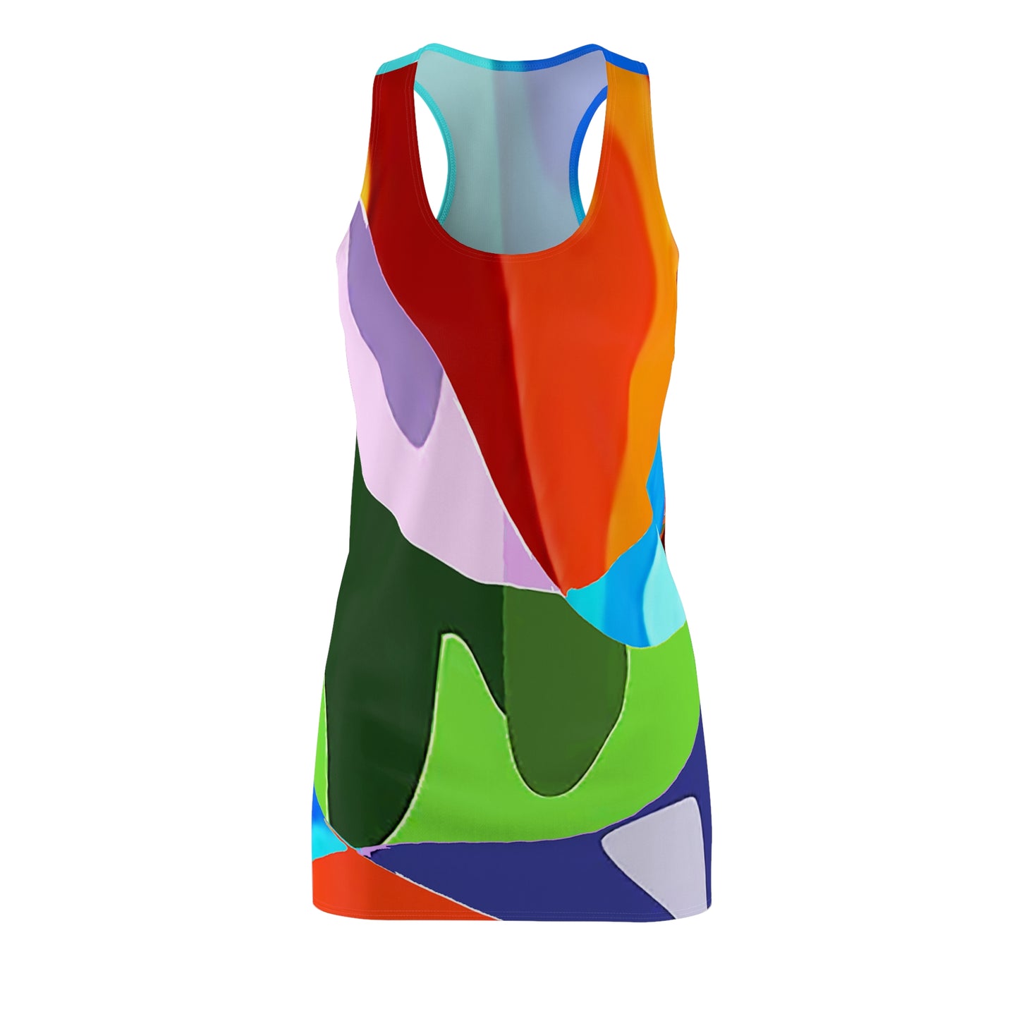 UNO ABSTRACTS Women's Cut & Sew Racerback Dress (AOP)