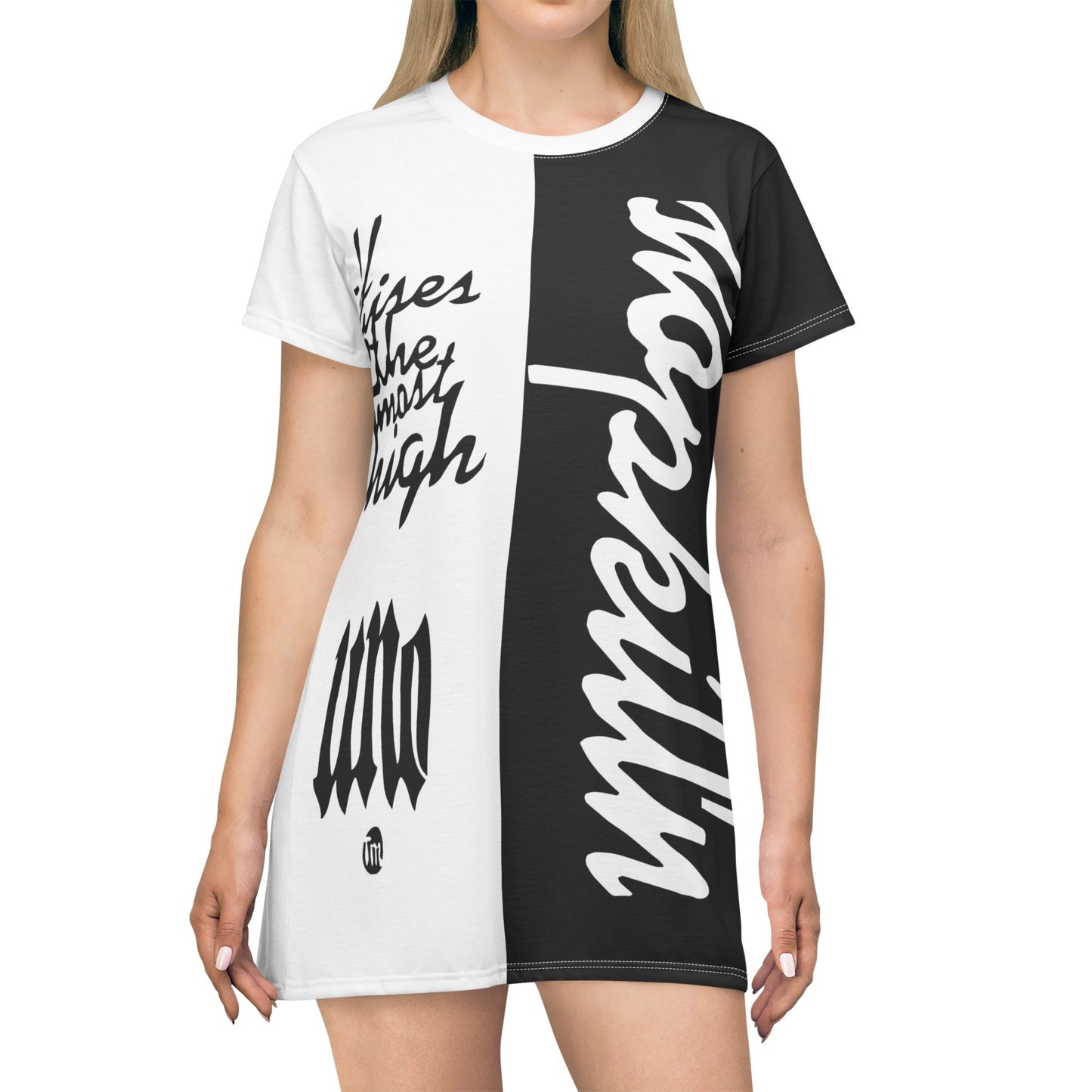 UNO STOPKILL'N All Over Print T-Shirt Dress