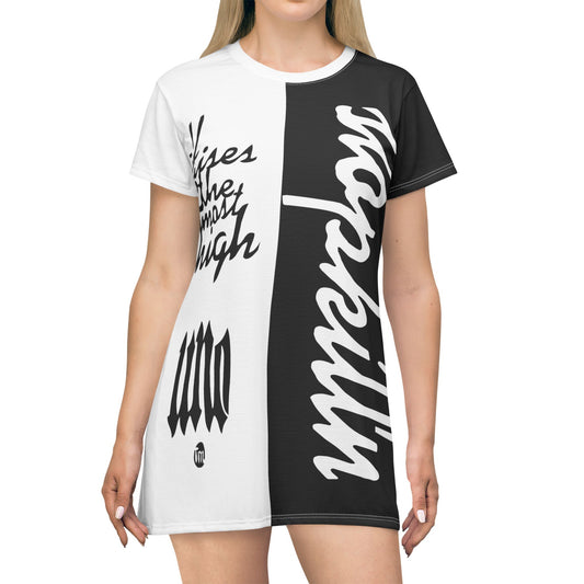 UNO STOPKILL'N All Over Print T-Shirt Dress
