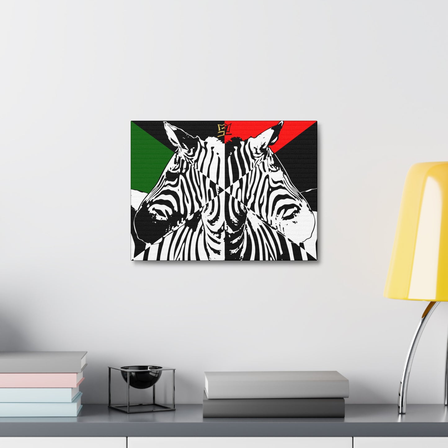 UNO ORGANIC LOVEZEBRA Stretched Canvas
