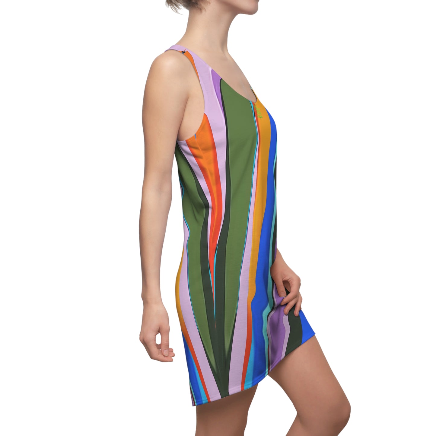UNO ABSTRACTS Women's Cut & Sew Racerback Dress (AOP)