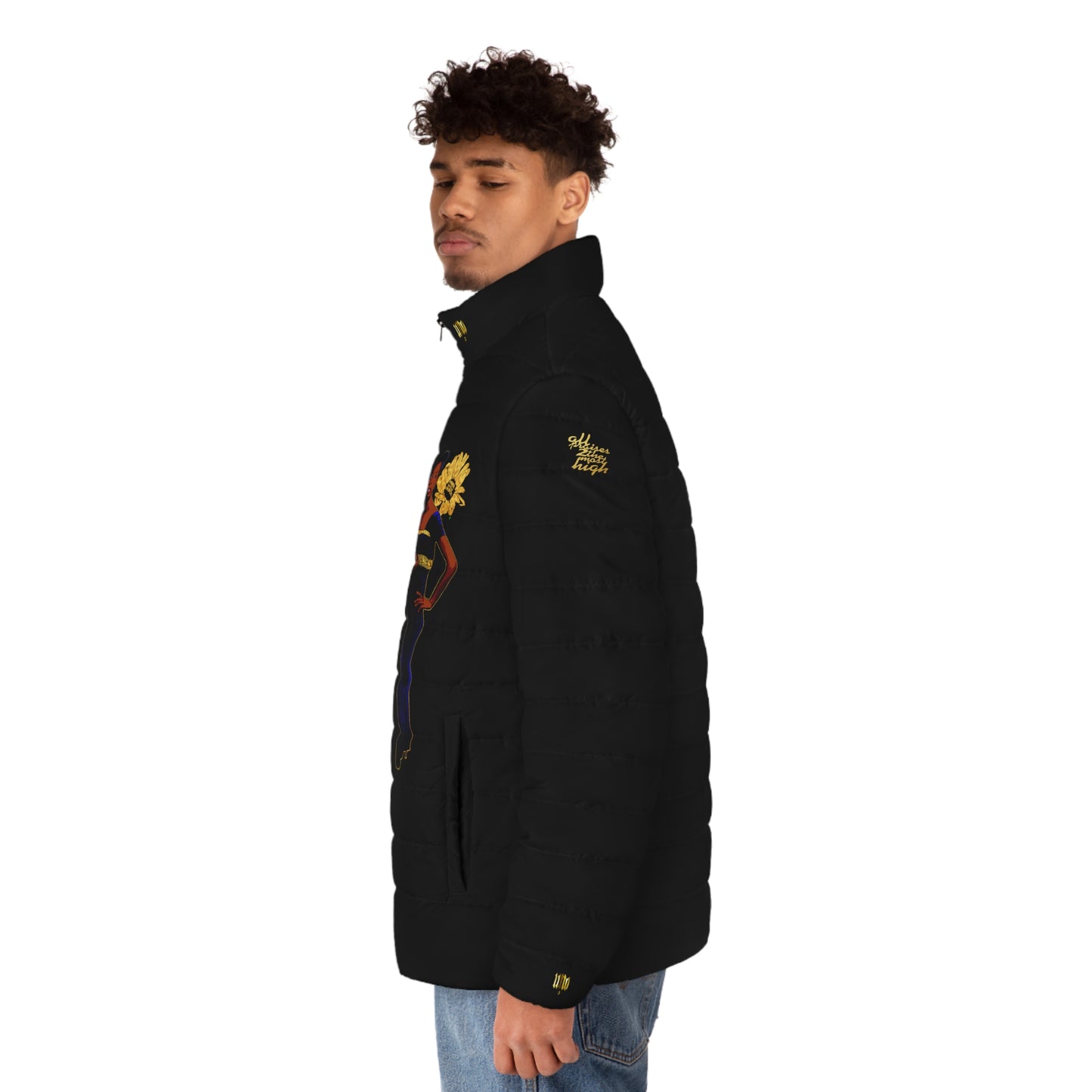 UNO LOVENINA Men's Puffer Jacket (AOP)