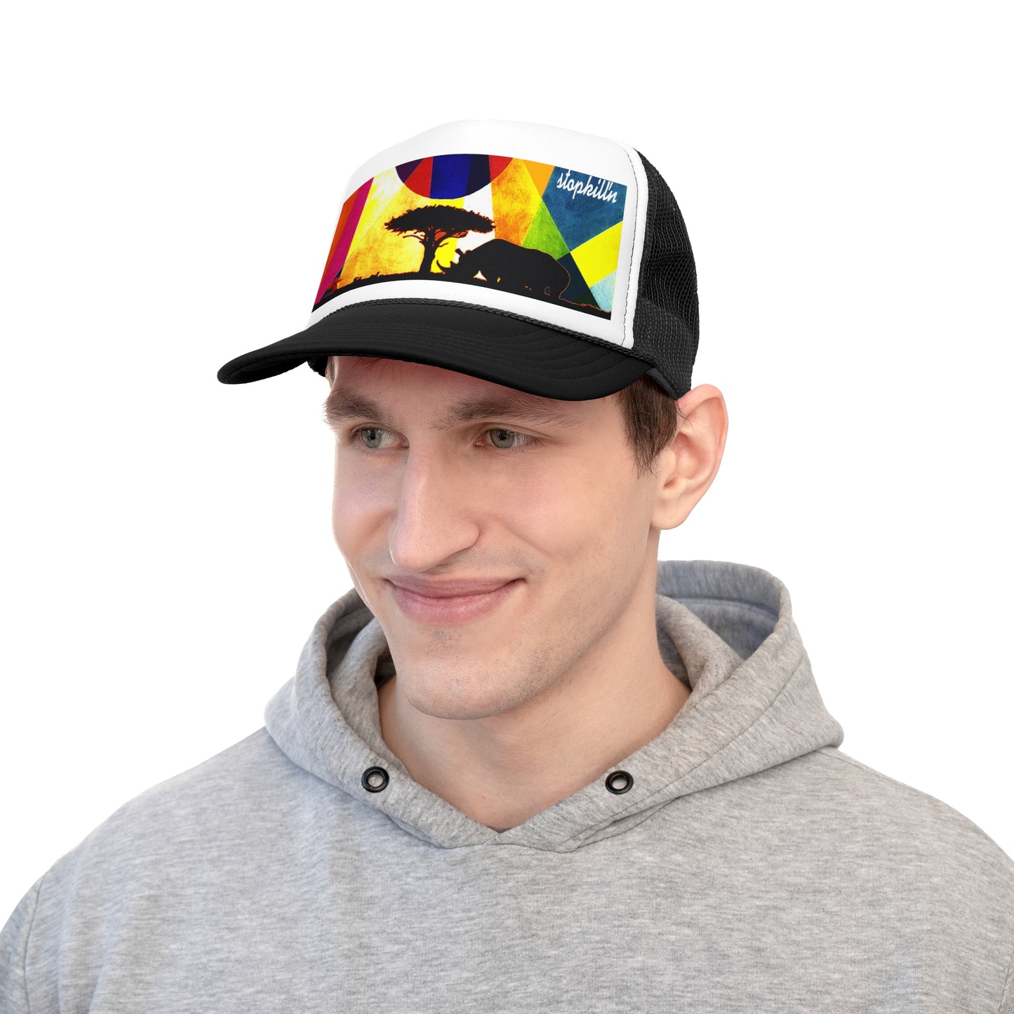 UNO RHINOSUNSET STOPKILL'N Trucker Caps