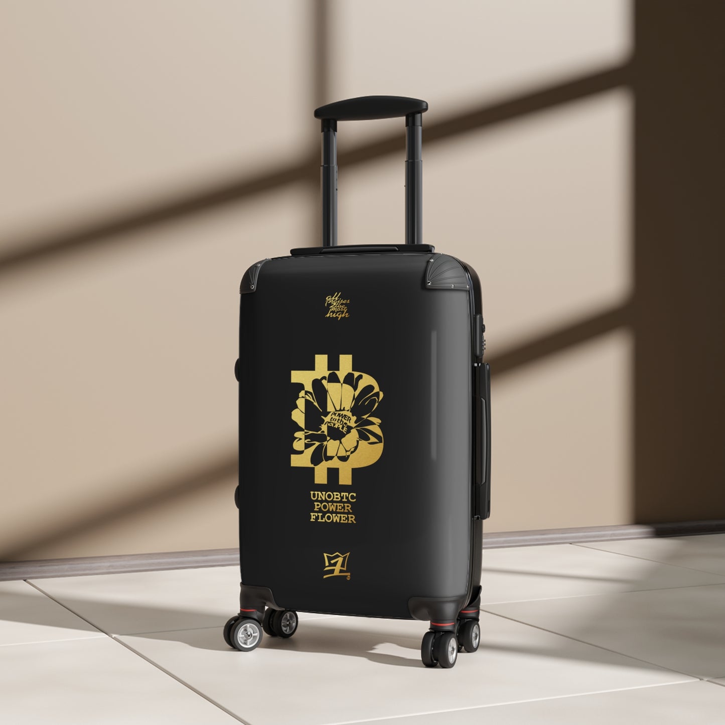 UNOBTCPOWERFLOWER Suitcases