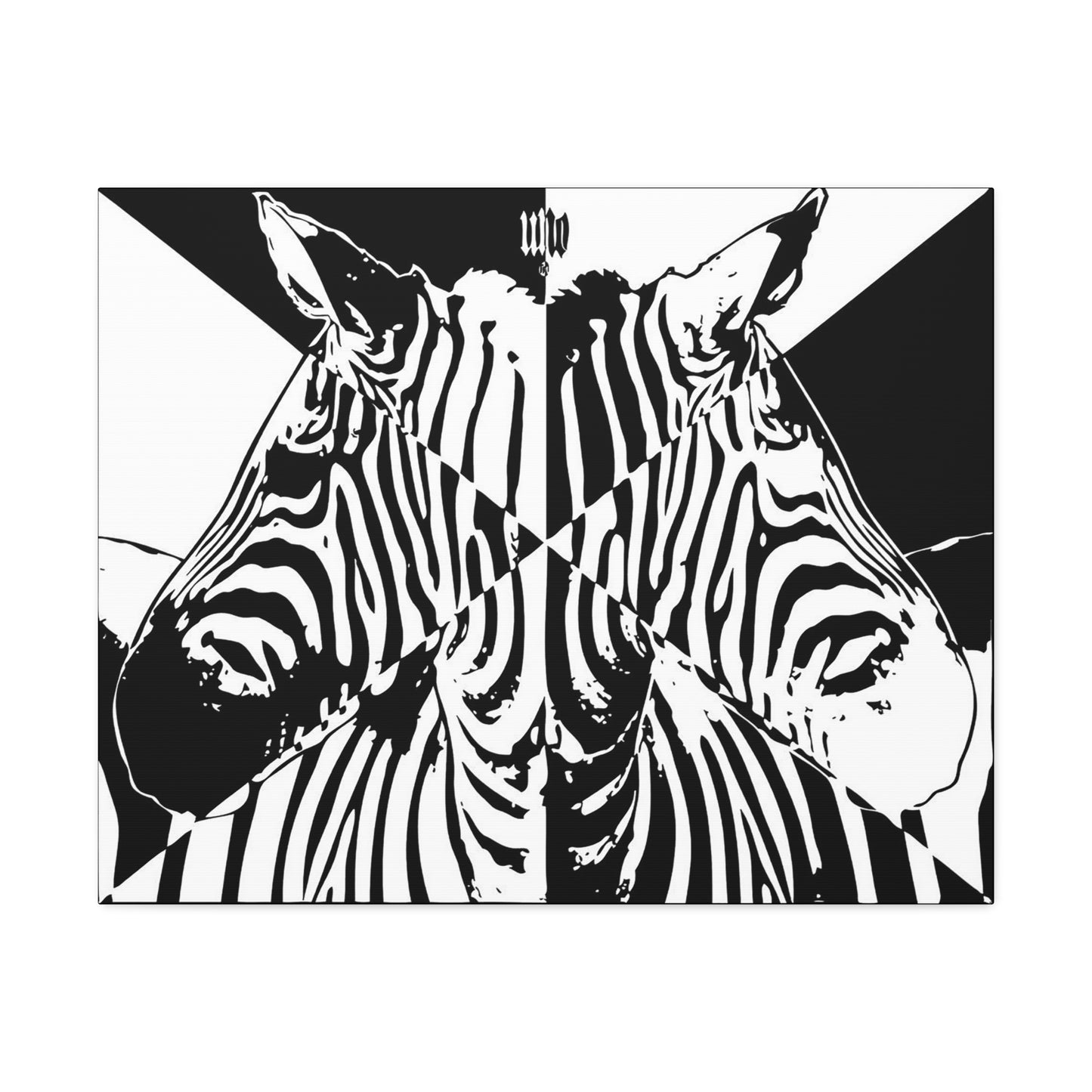 UNO STOPKILLN' LOVEZEBRA 16'x12', 24'x18', 30'x24' Stretched Canvas