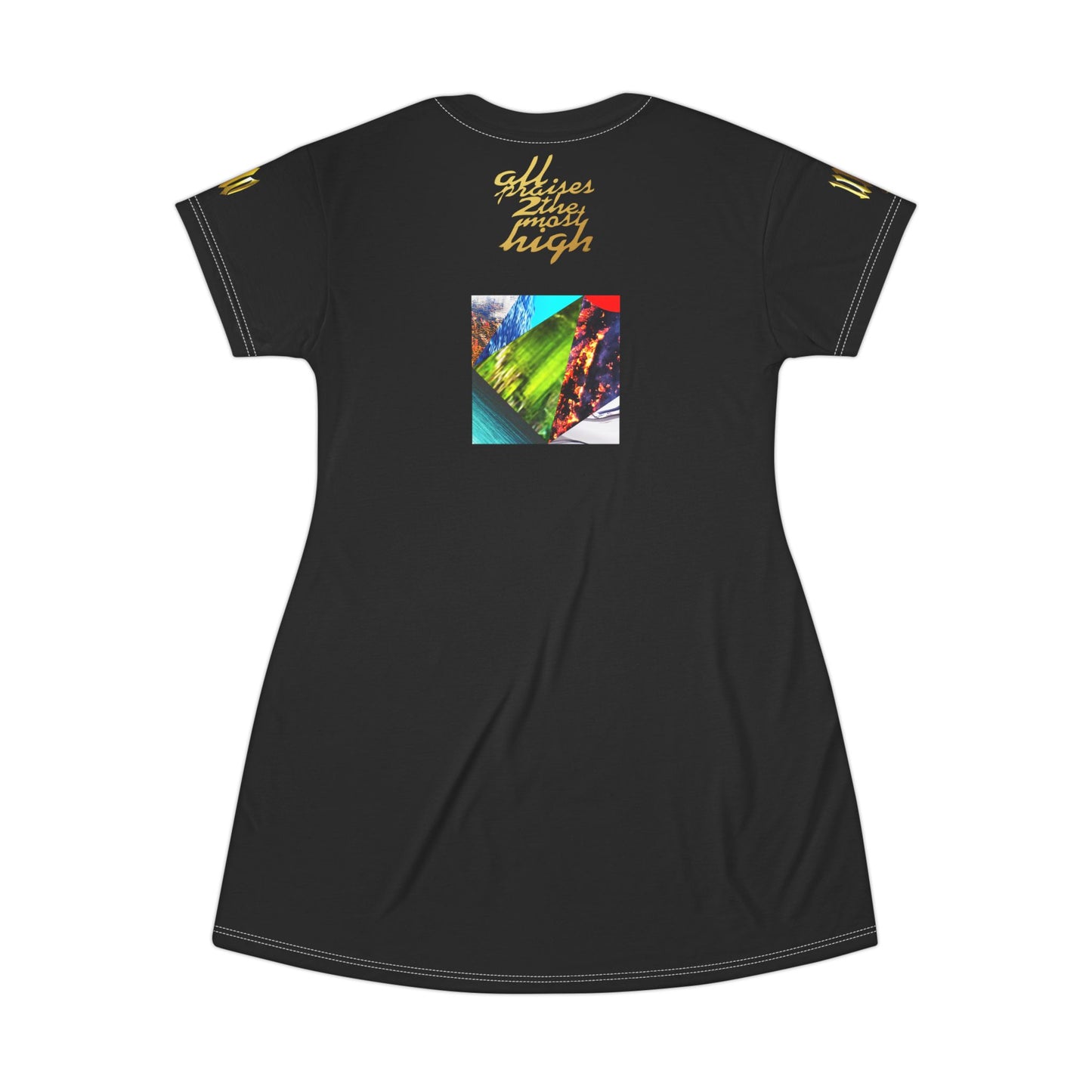 UNO ALLPRAISES V All Over Print T-Shirt Dress