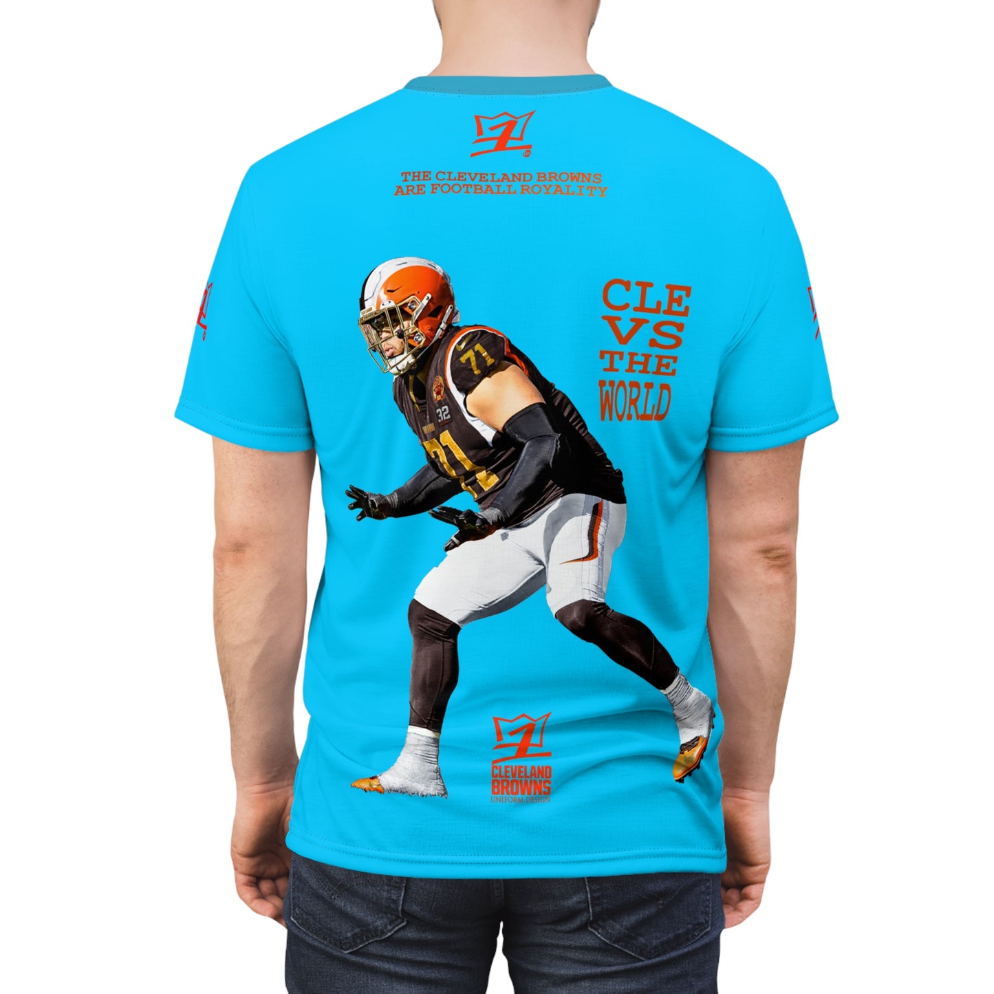 UNO LOVETHELAND LOVEDABROWNS Unisex Cut & Sew Tee (AOP)