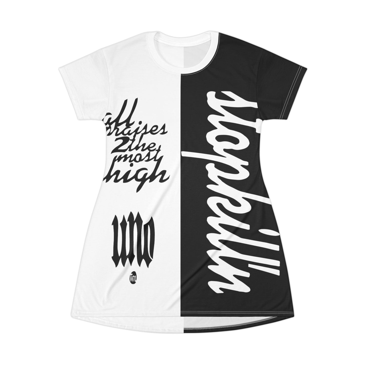 UNO STOPKILL'N All Over Print T-Shirt Dress