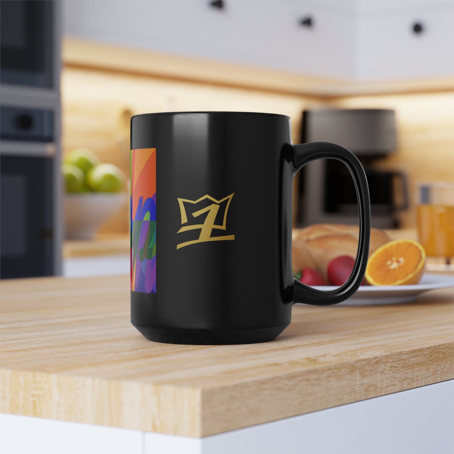 UNO STOPKILL'N UNOWORD Black Mug, 15oz