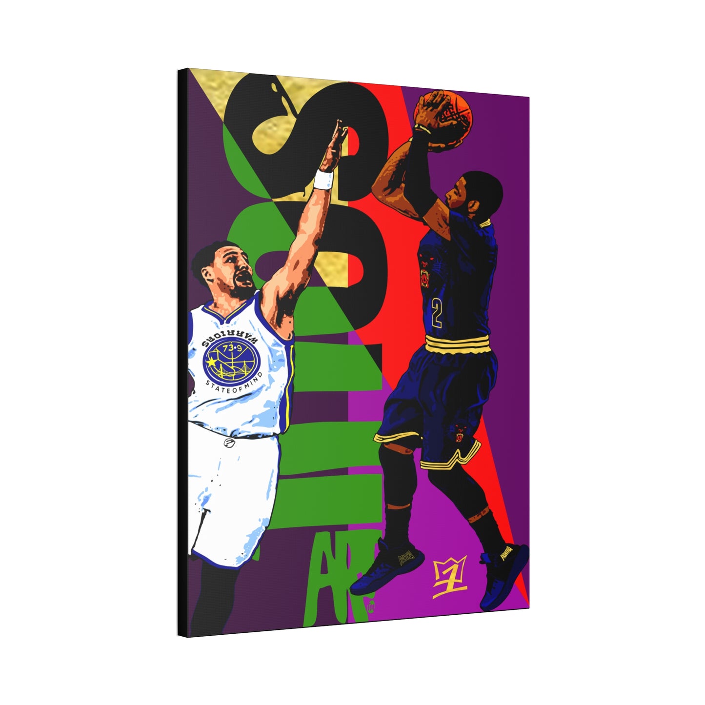 UNO KYRIECAN'TBEFADED 41GM5 SoulArt Warriors State of Mind 36x48 Canvas Stretched, 1.5''
