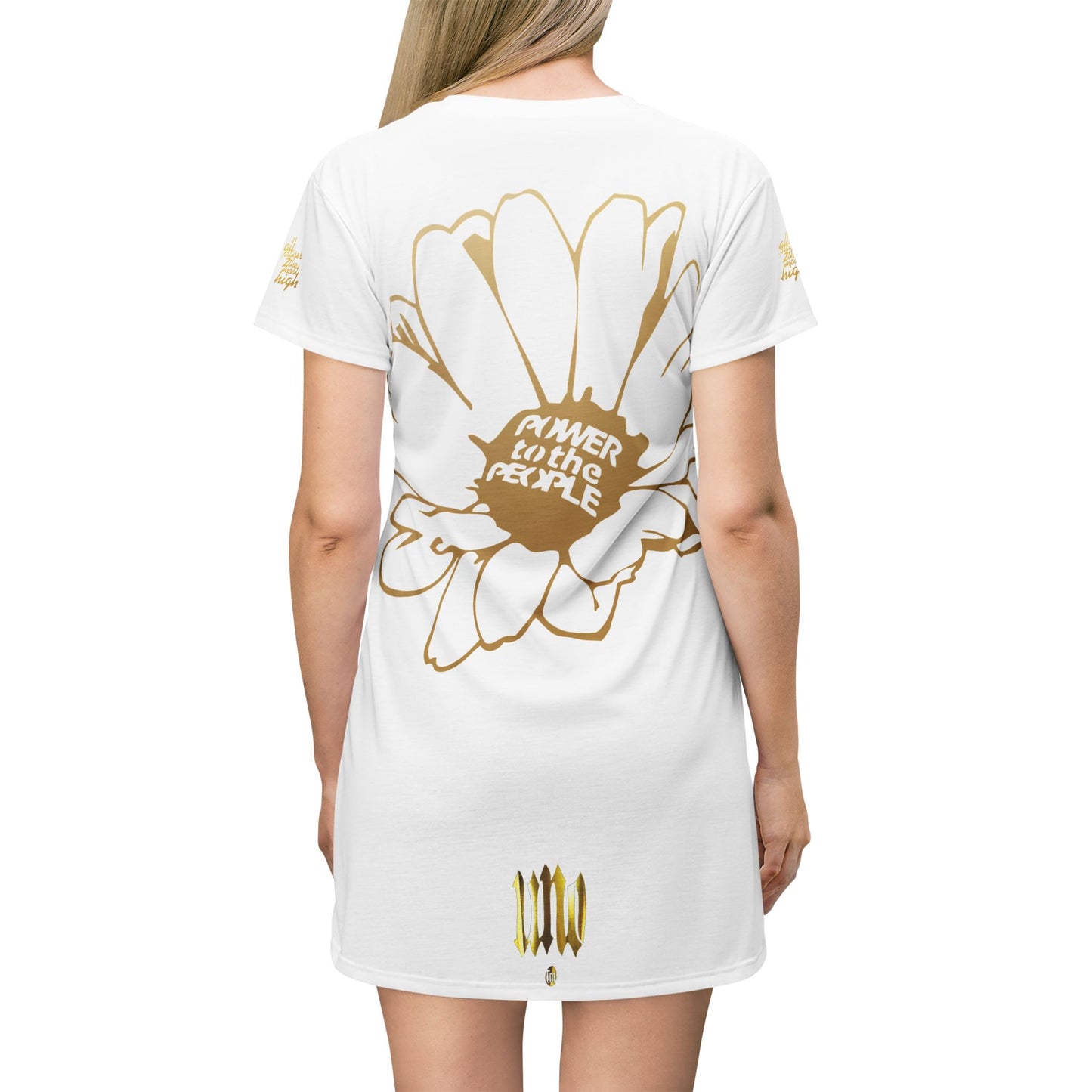 UNO LOVENINA POWERFLOWER All Over Print T-Shirt Dress