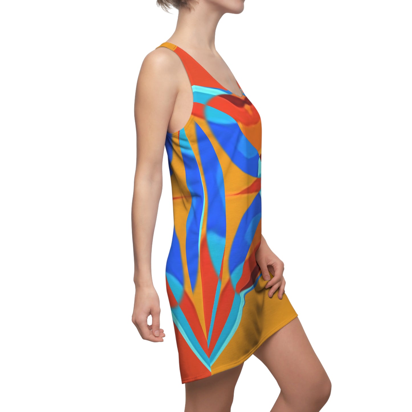 UNO ABSTRACTS Women's Cut & Sew Racerback Dress (AOP)
