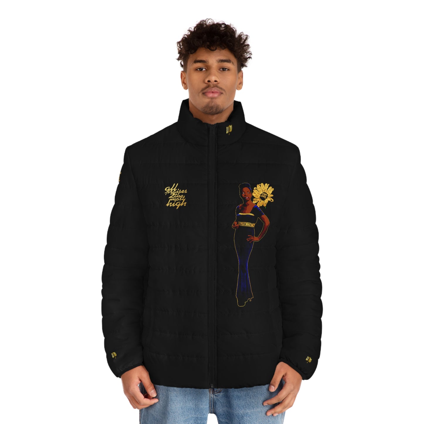 UNO LOVENINA Men's Puffer Jacket (AOP)