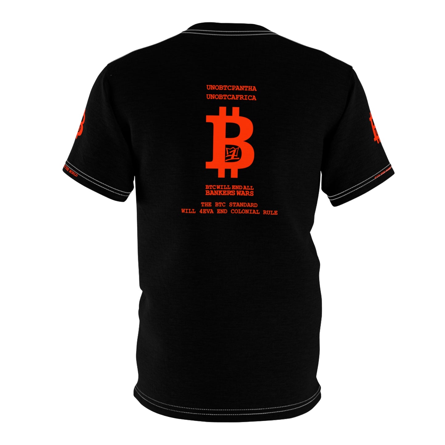 UNOBTCPANTHA ALL WARS ARE BANKER'S WARS Unisex AOP Cut & Sew Tee