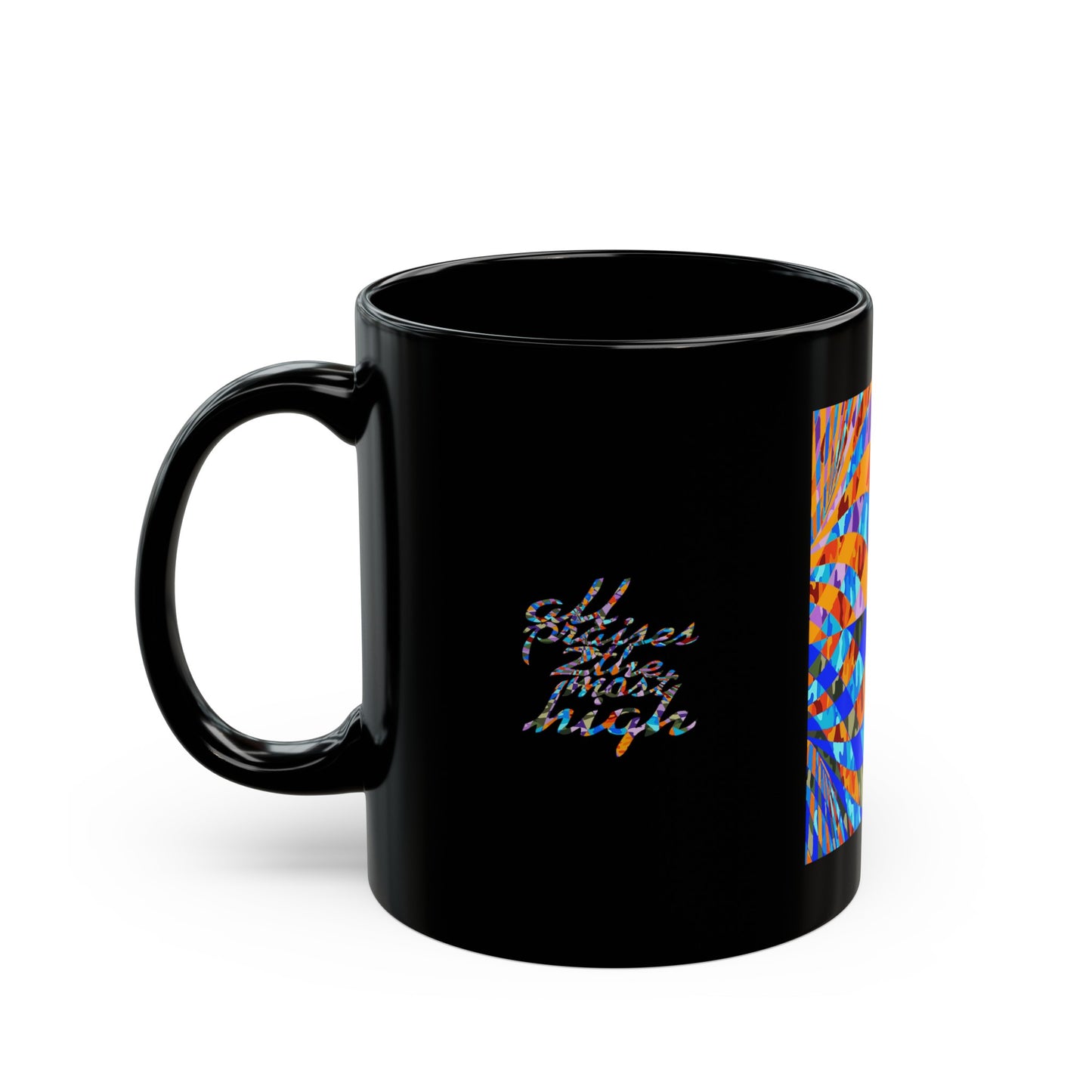 UNO ABSTRACT Black Mug (11oz, 15oz)