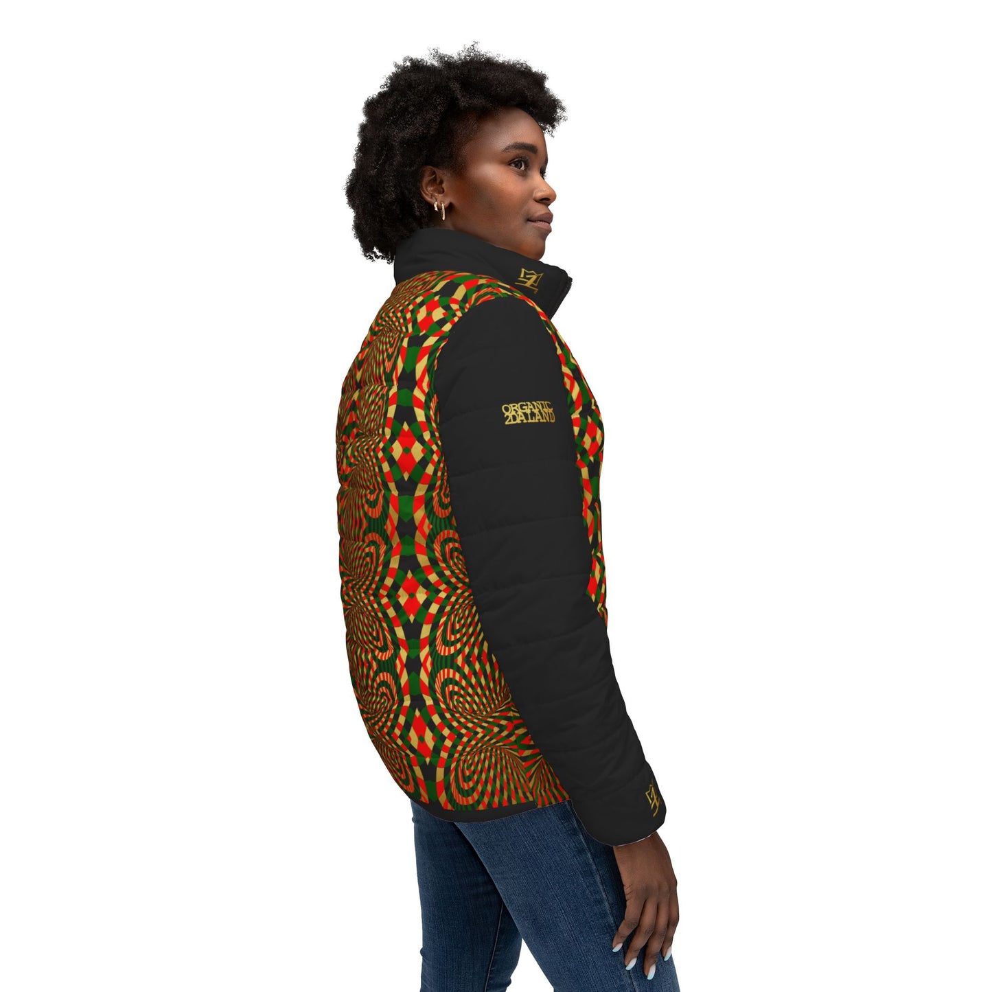 UNO ORGANIC Women’s Puffer Jacket (AOP)
