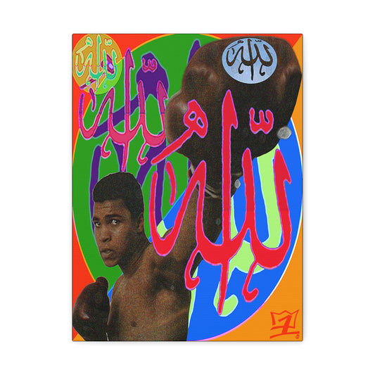 UNO ORGANIC ALLAH U AKBAR THE CHAMP IS HERE Stretched Canvas