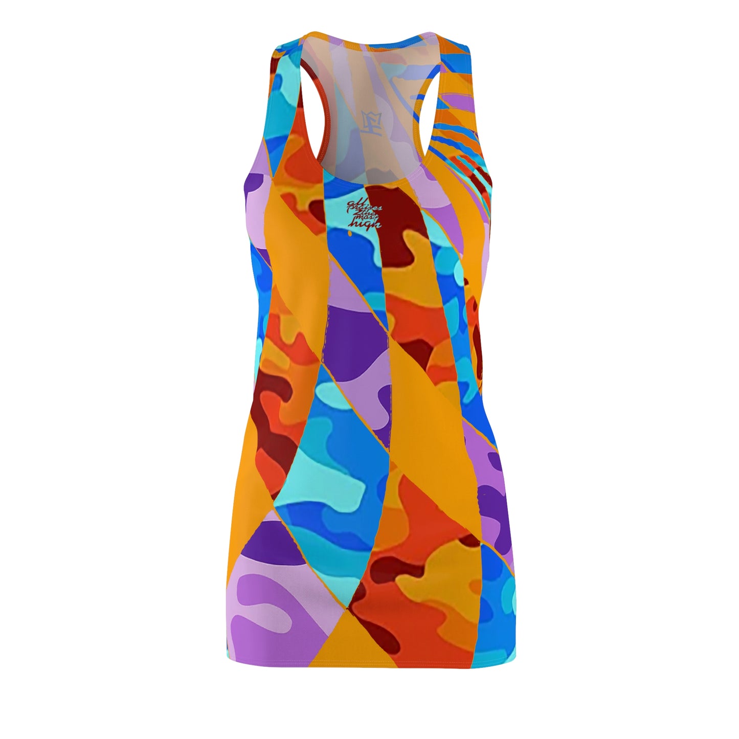 UNO ABSTRACTS Women's Cut & Sew Racerback Dress (AOP)