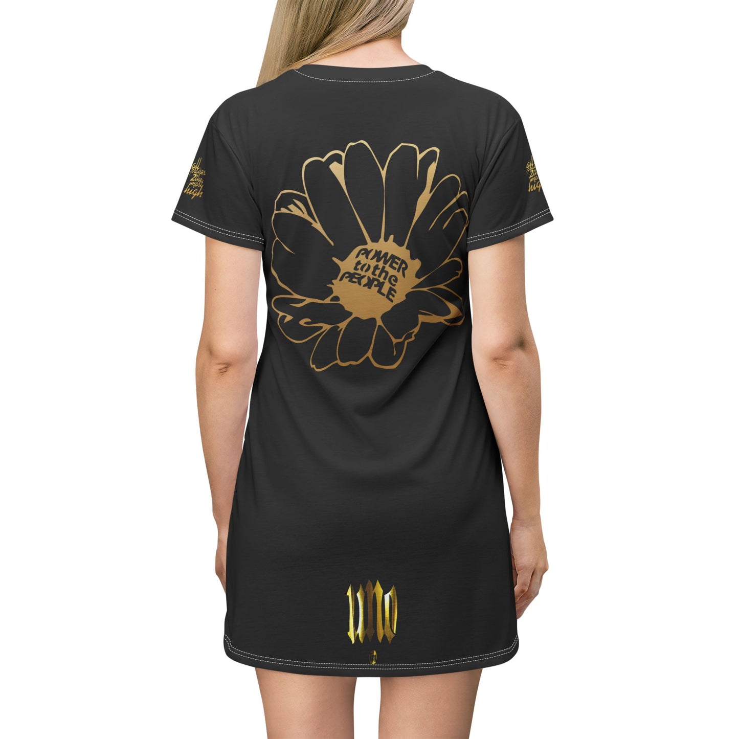 UNO LOVENINA POWERFLOWER All Over Print T-Shirt Dress