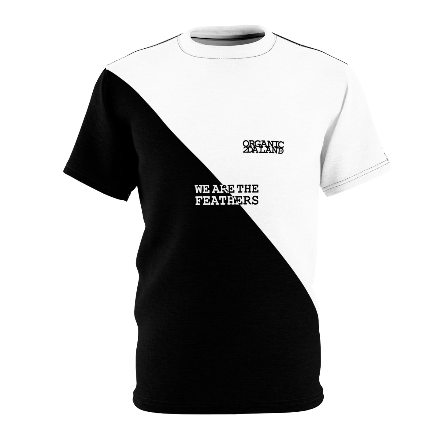 UNO ORGANIC WE ARE THE FEATHERS BIGBABYJESUS Unisex Cut & Sew Tee (AOP)