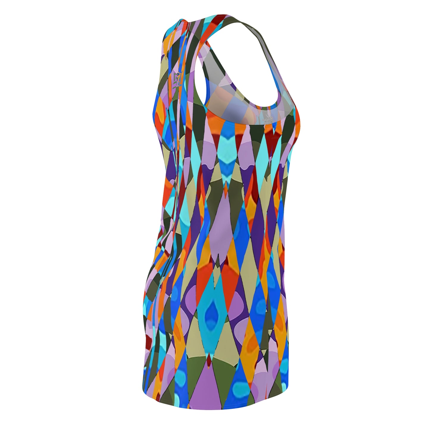 UNO ABSTRACTS Women's Cut & Sew Racerback Dress (AOP)