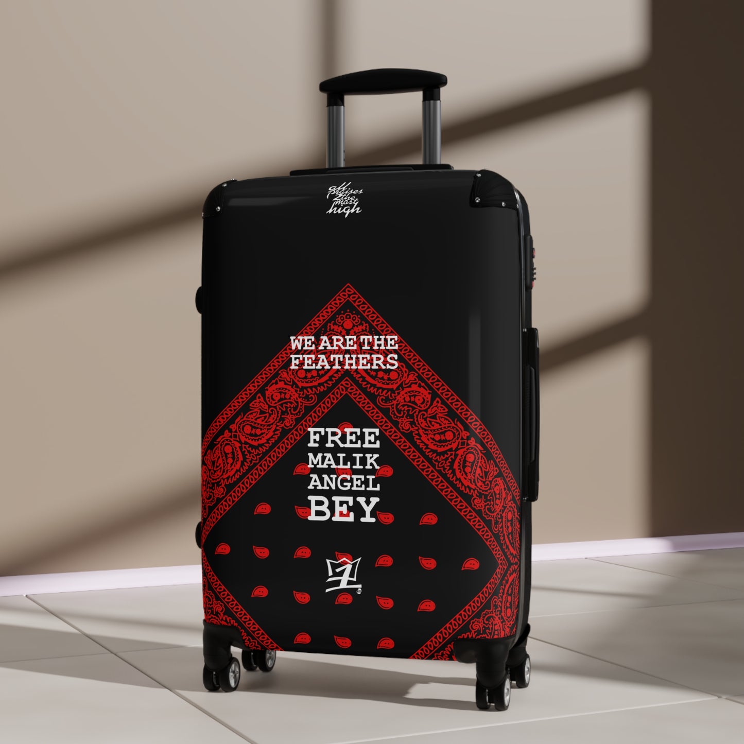 UNO ORGANIC WE ARE THE FEATHERS FREE MALIK ANGLE BEY Suitcase