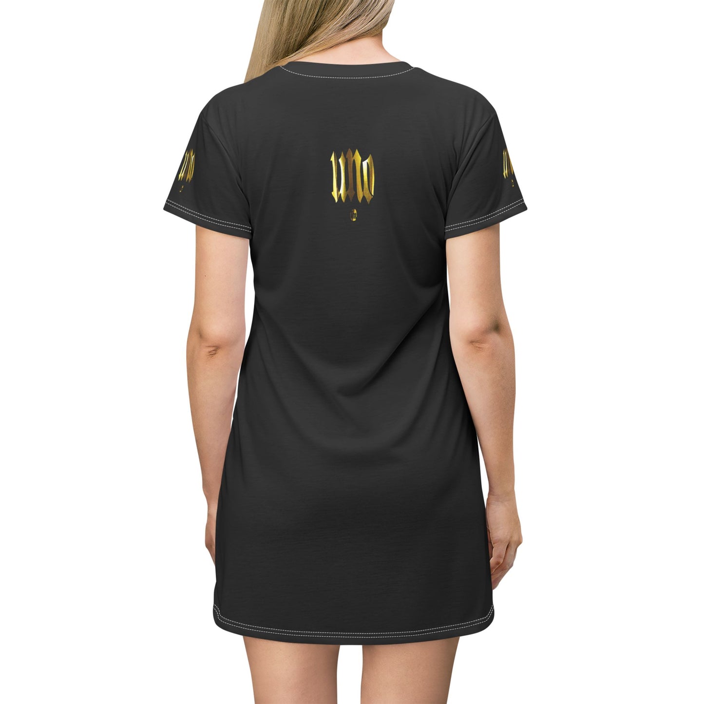 UNO ALL PRAISES All Over Print T-Shirt Dress