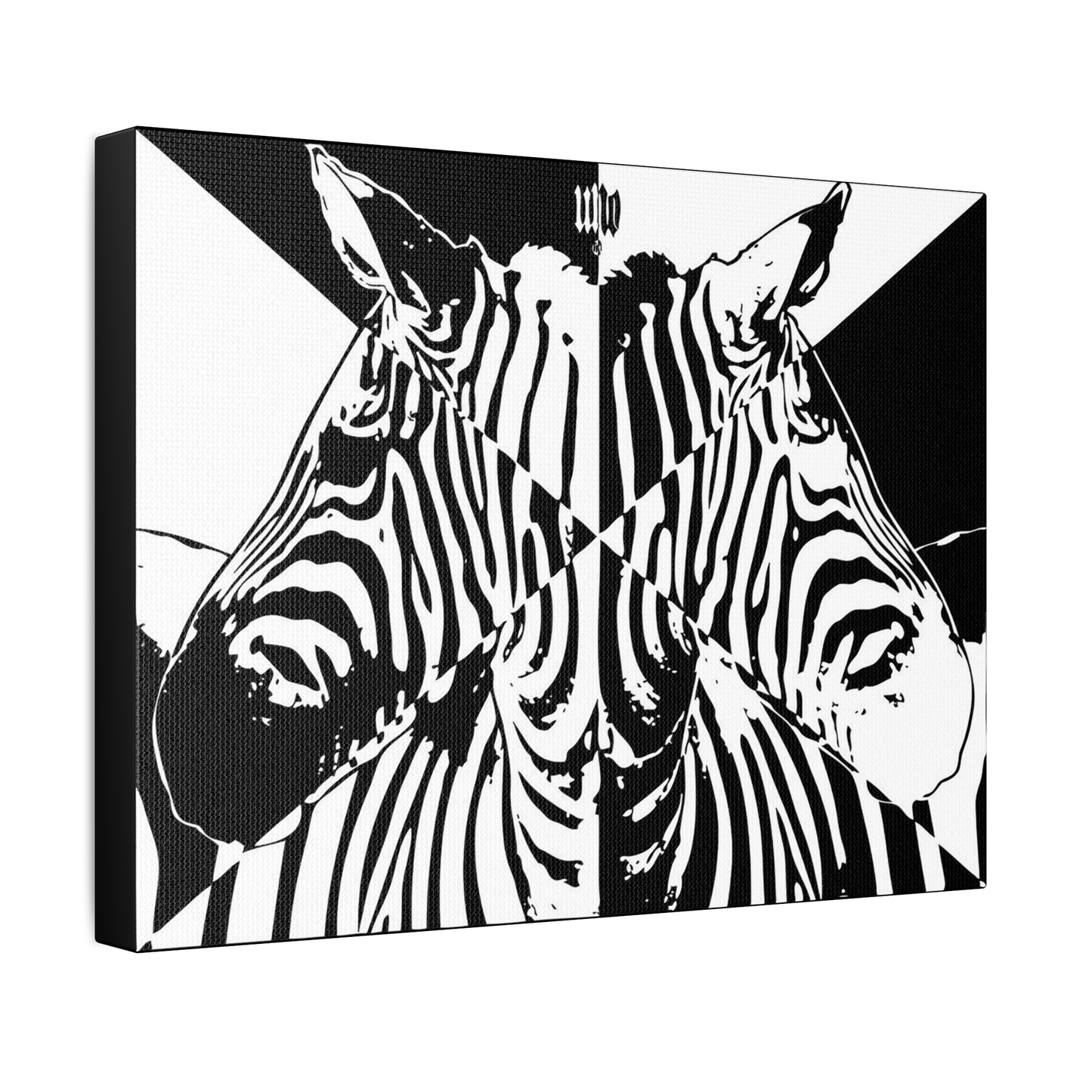 UNO STOPKILLN' LOVEZEBRA 16'x12', 24'x18', 30'x24' Stretched Canvas