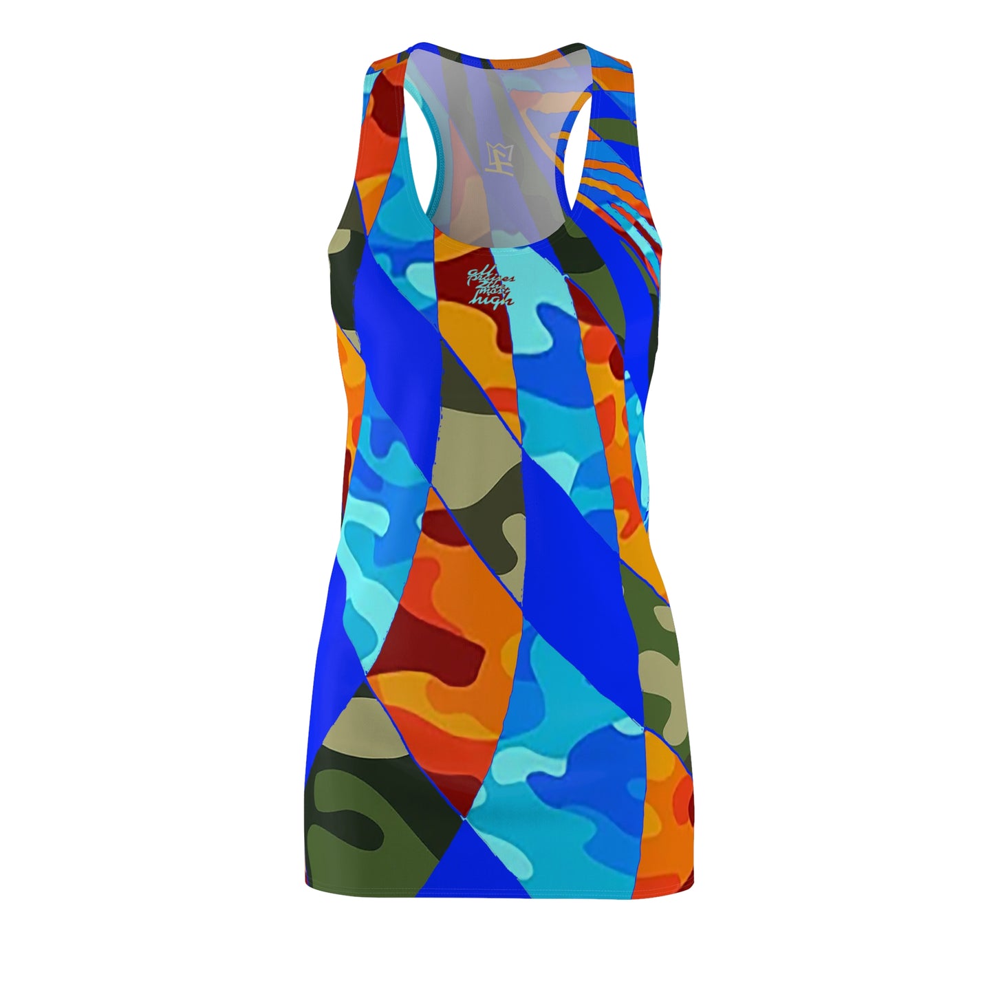 UNO ABSTRACTS Women's Cut & Sew Racerback Dress (AOP)