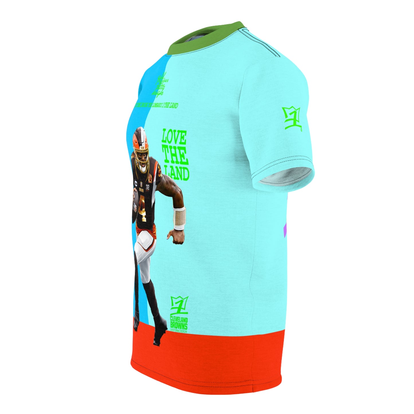UNO LOVETHELAND LOVEDABROWNS Unisex Cut & Sew Tee (AOP)