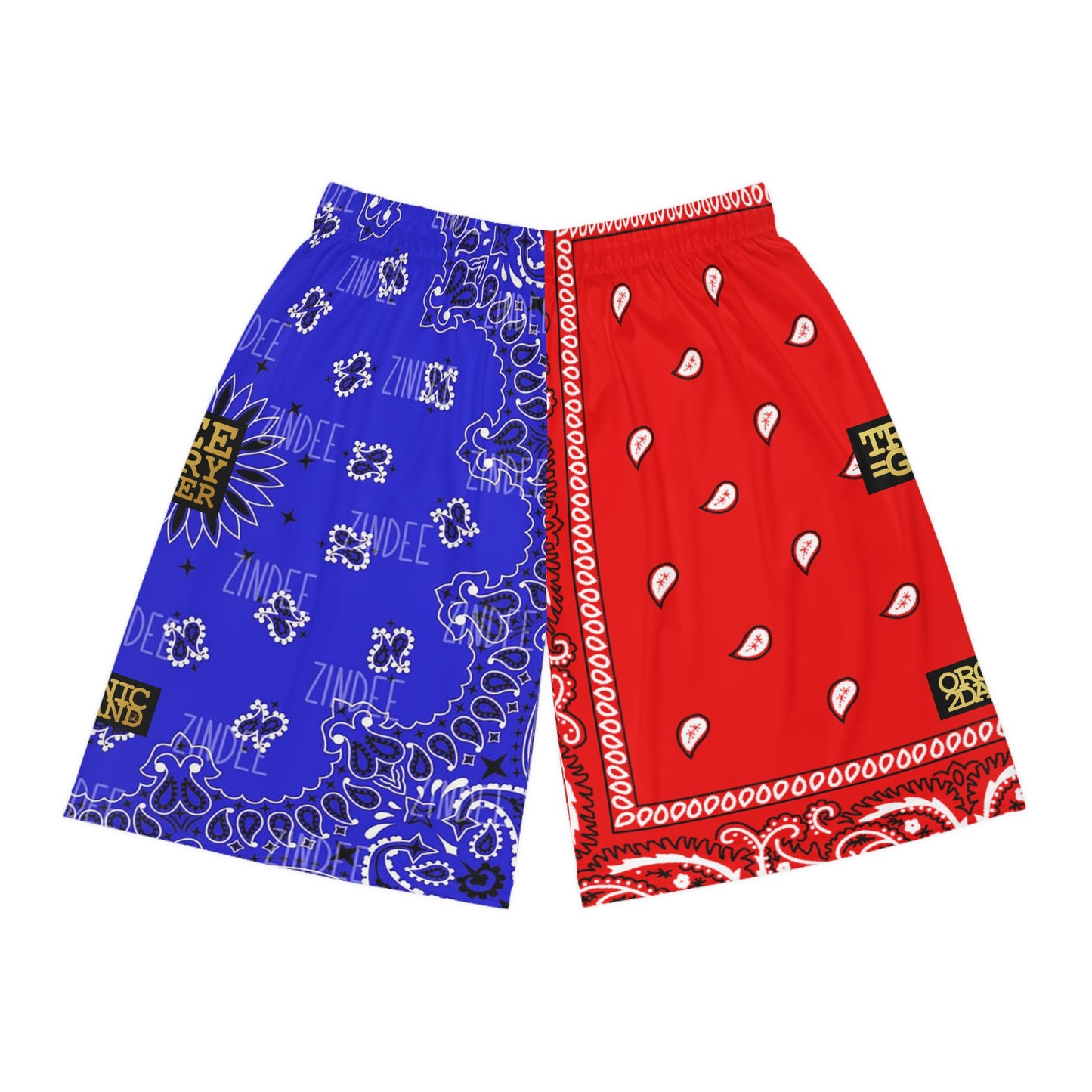 UNO ORGANIC TRIBE=GANG FREE LARRY HOOVER Basketball Shorts (AOP)
