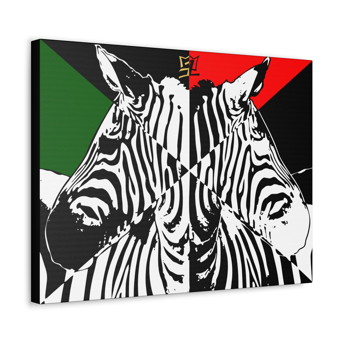 UNO ORGANIC LOVEZEBRA Stretched Canvas