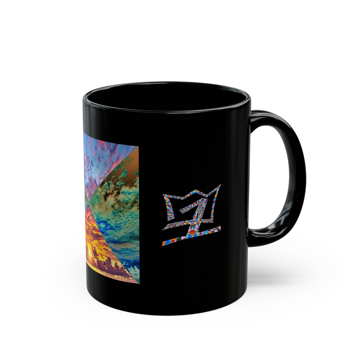 UNO ABSTRACT Black Mug (11oz, 15oz)
