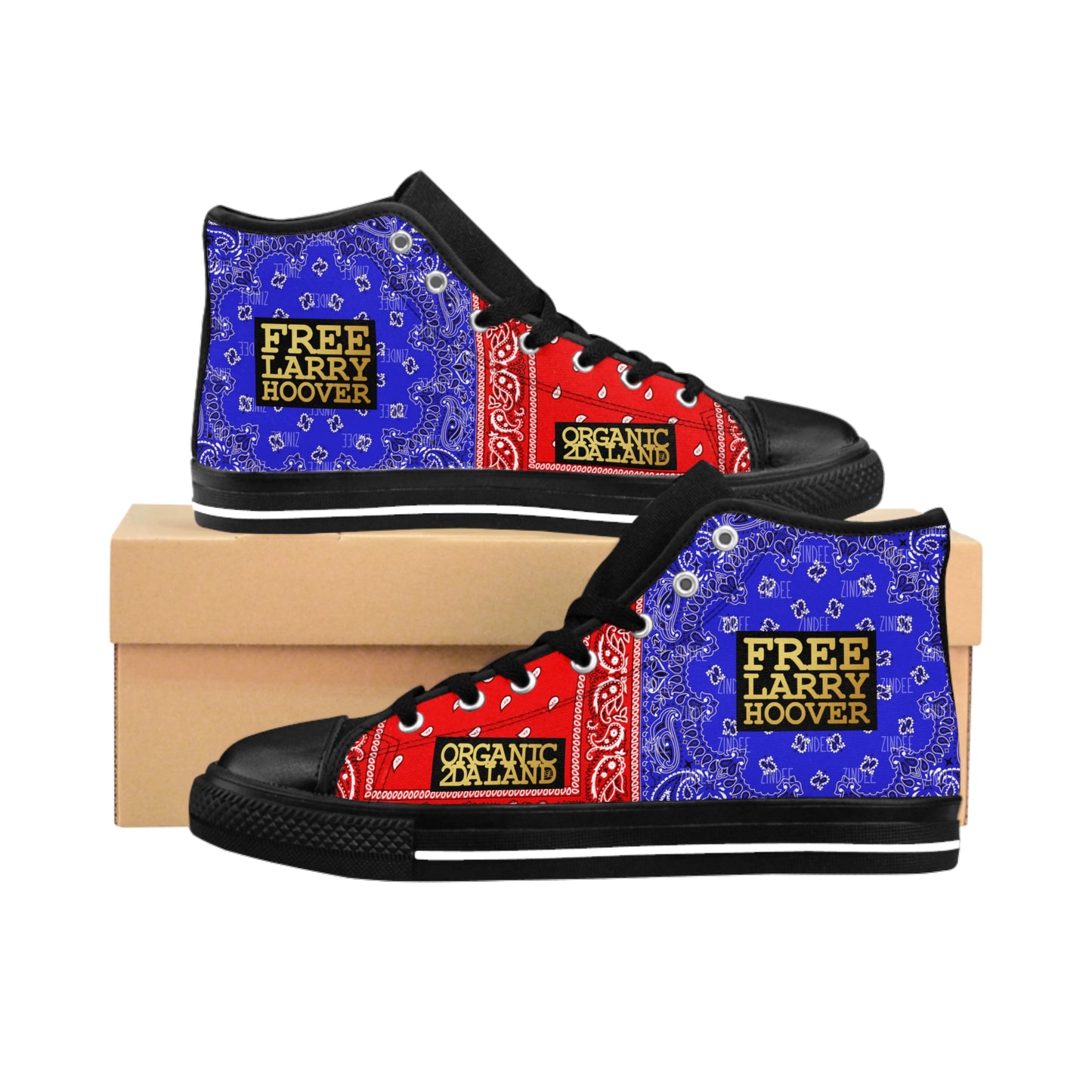 UNO ORGAANIC TRIBE=GANG FREE LARRY HOOVERMen's Classic Sneakers