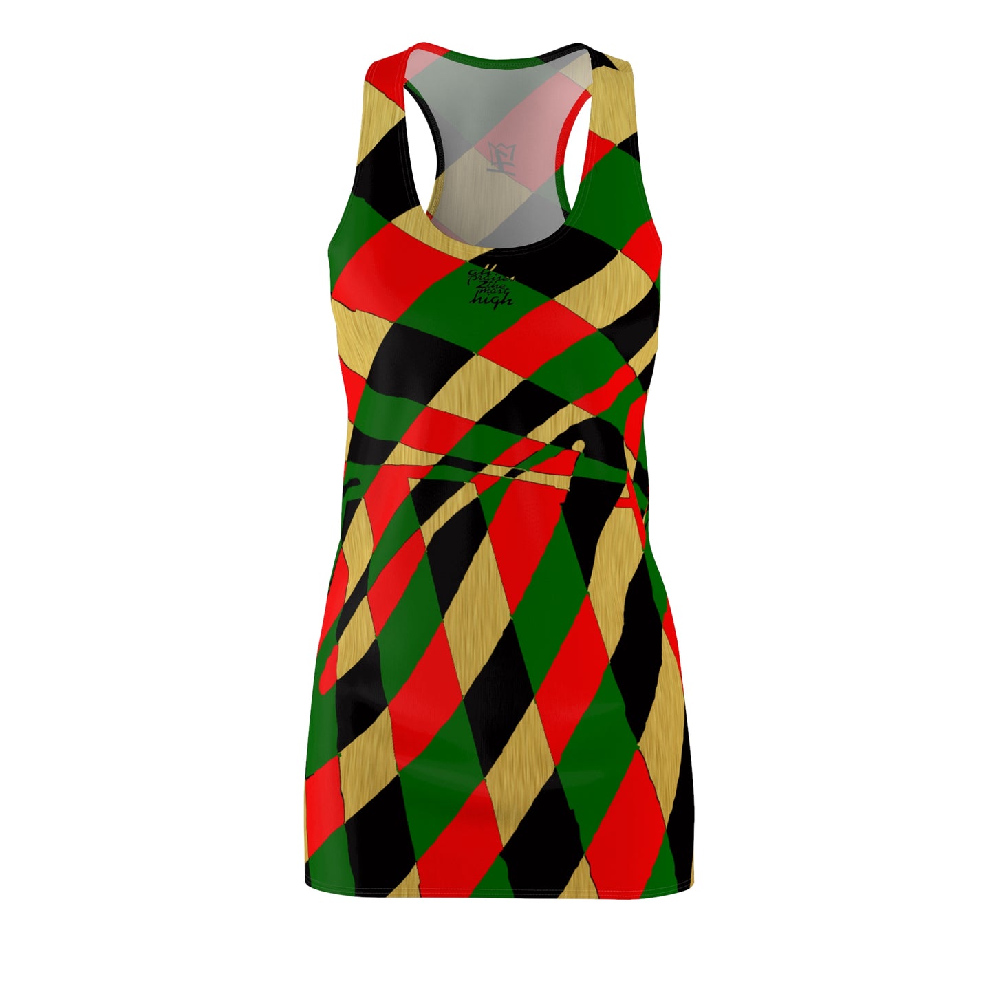 UNO ABSTRACTS Women's Cut & Sew Racerback Dress (AOP)