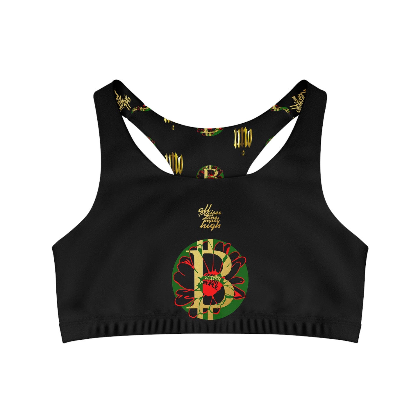 UNOBTCAFRICA Seamless Sports Bra (AOP)