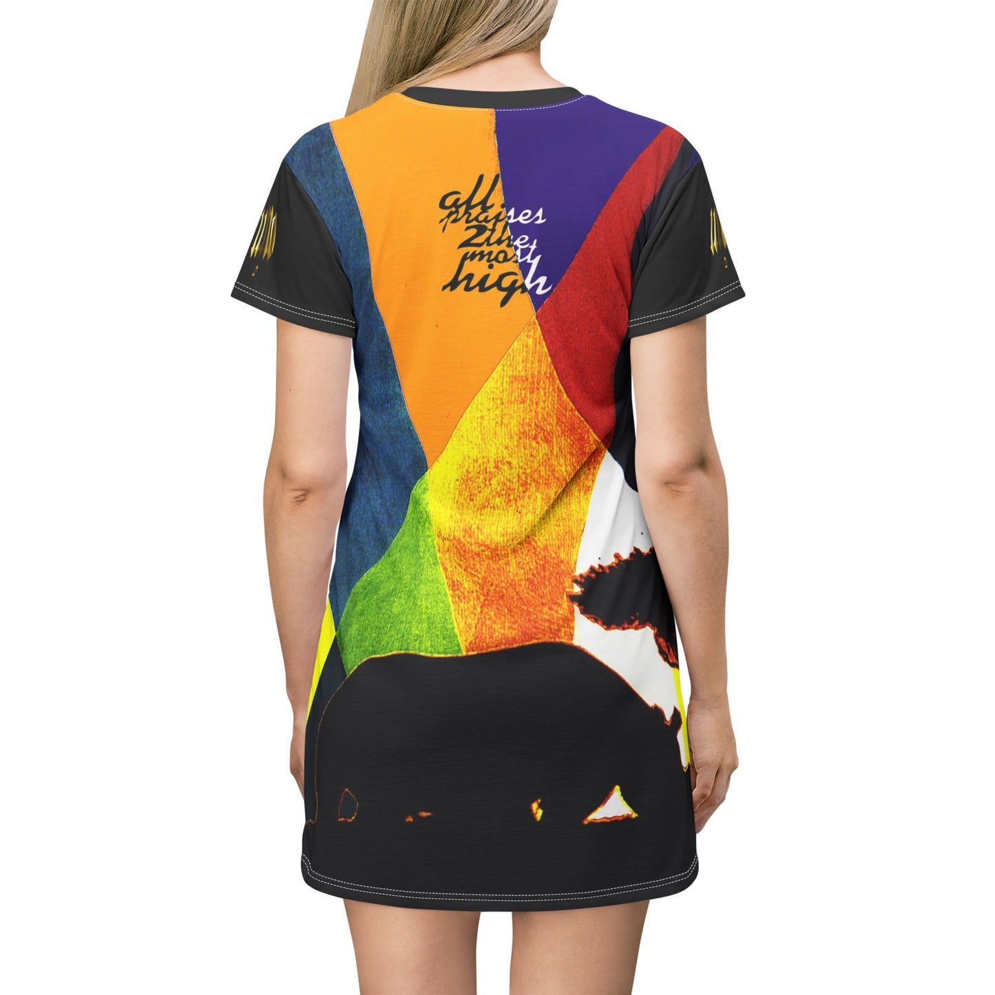 UNO RHINOSUNSET STOPKILL'N All Over Print T-Shirt Dress