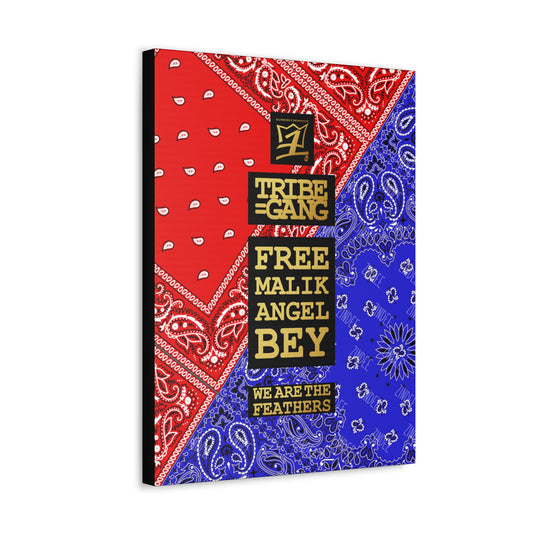 UNO ORGANIC TRIBE=GANG FREE MALIK ANGLE BEY Stretched Canvas