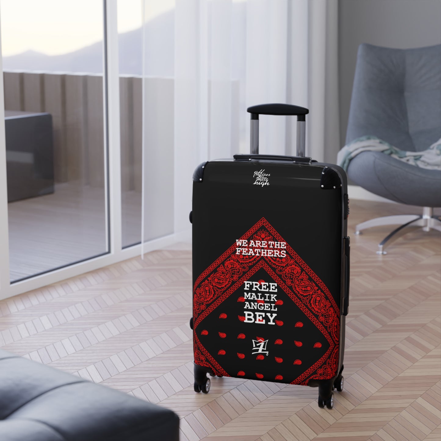 UNO ORGANIC WE ARE THE FEATHERS FREE MALIK ANGLE BEY Suitcase